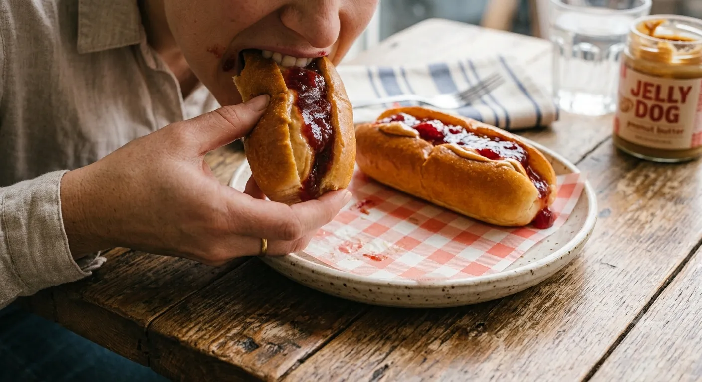 Jelly Dog peanut butter and jelly hot dog buns